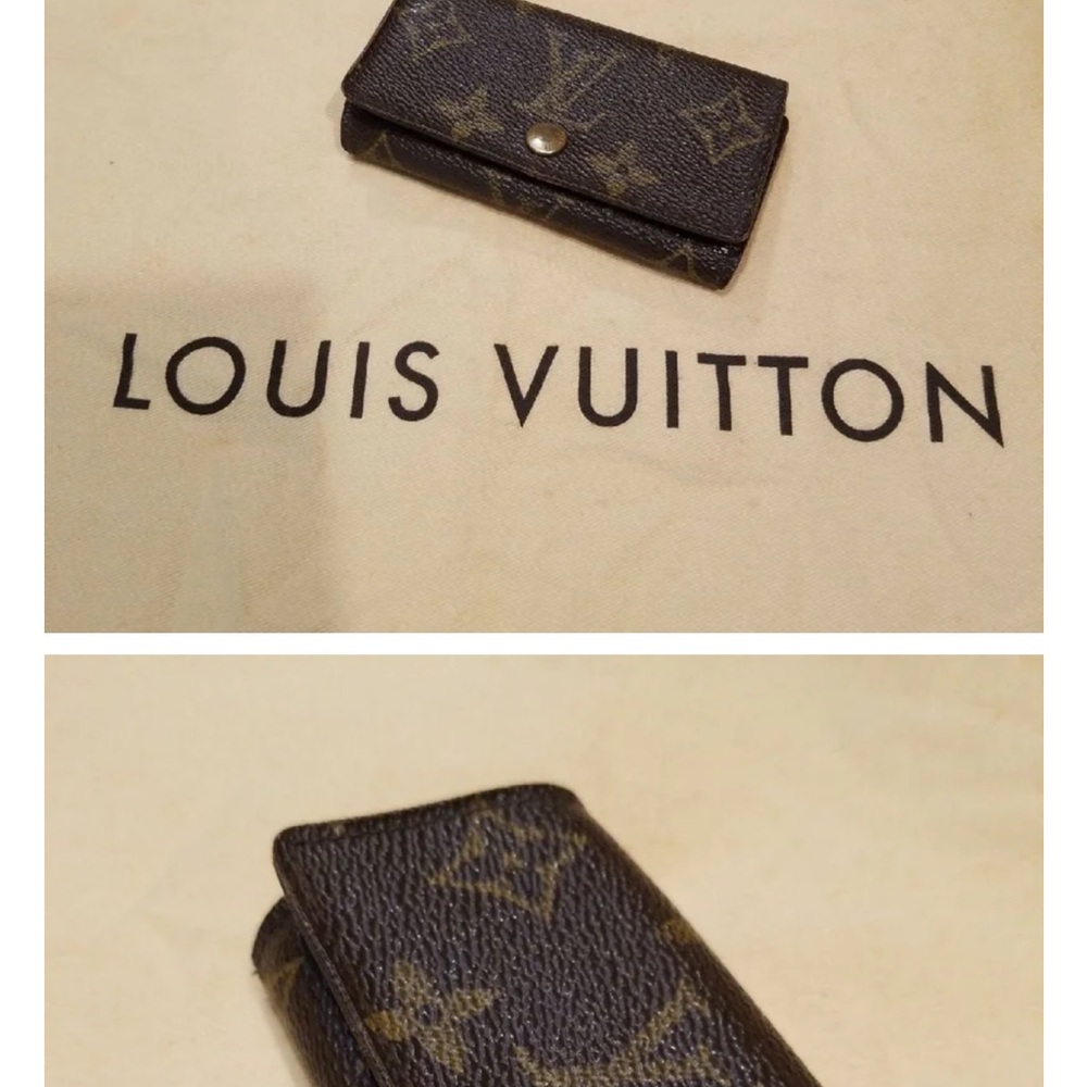 Louis Vuitton Brown Key Holder with Gold Accents